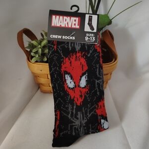 🕸️Marvel Spider-Man Crew Socks Size 9-13